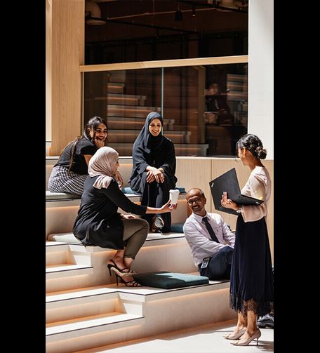 emirati students sitting