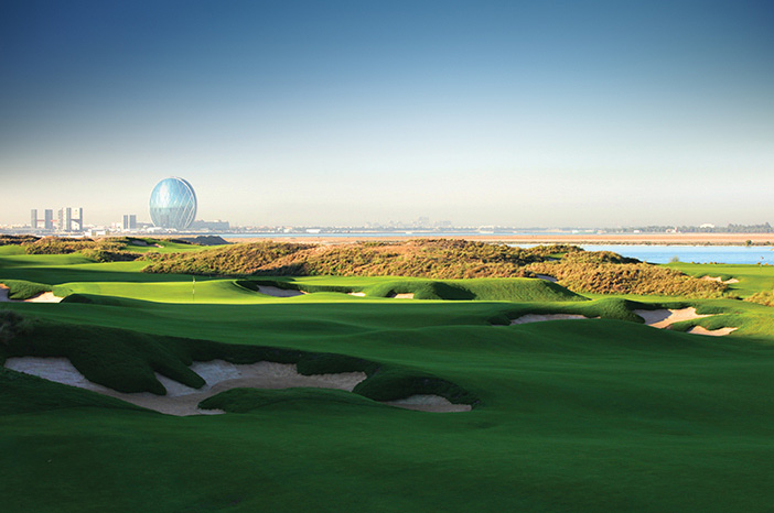 Yas Links Golf Course in Abu Dhabi