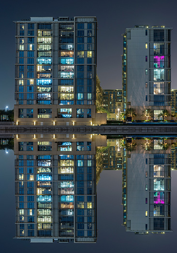 Abu Dhabi Skyline Night