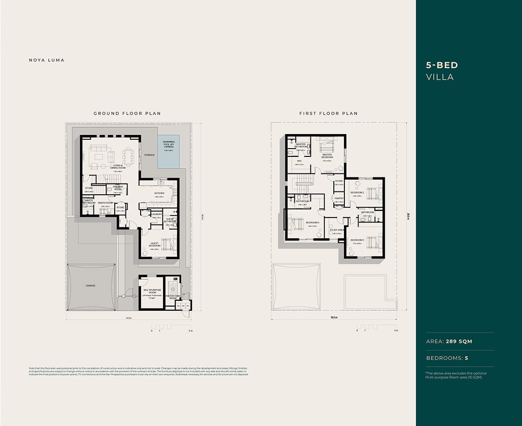 Floor Plan- 5 BED Villa