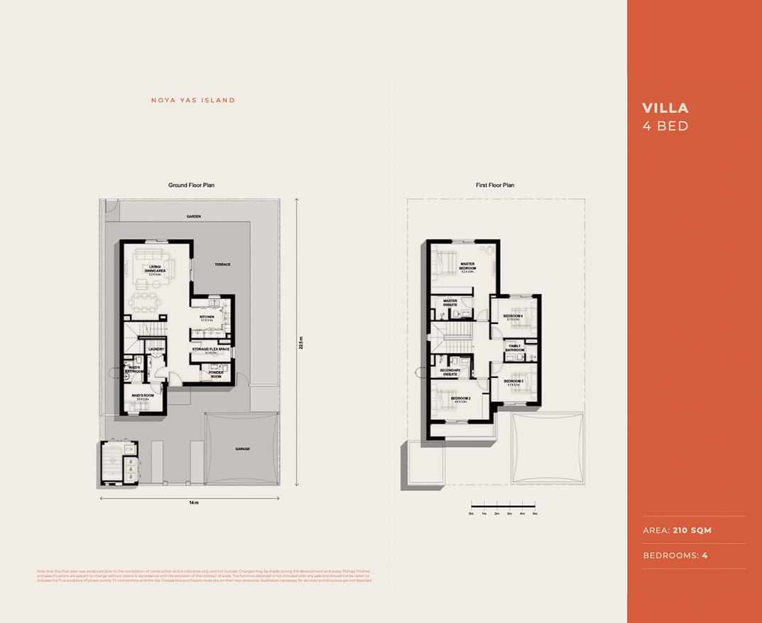 Floor plan - 4 bed - villa - EN