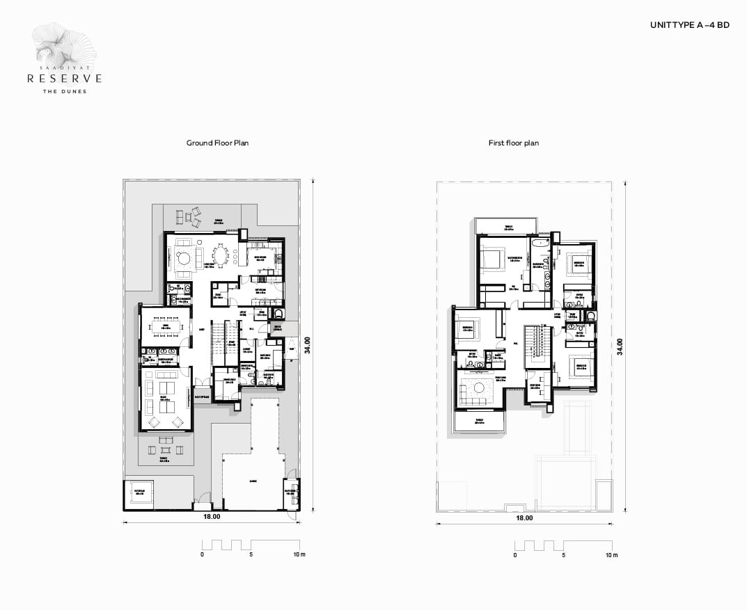 Latest-Floor plans - 1073 x 877-UNIT TYPE A 4 BD_