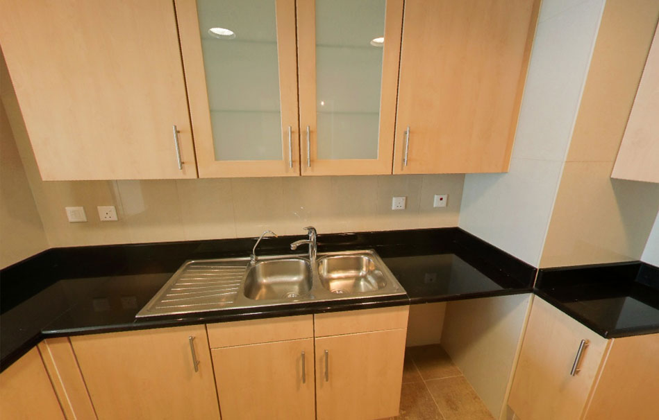 kitchen in sun and sky towers apartment for rent